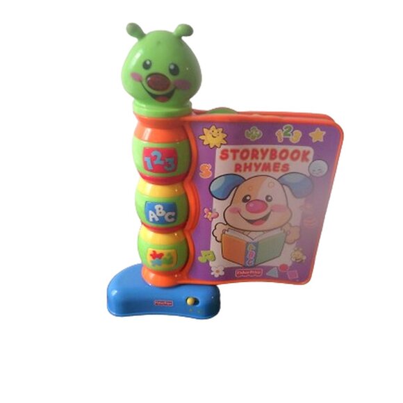 Vintage Fisher Price Laugh and Learn Storybook Rhymes Toy Talking Sounds 10" - Picture 2 of 5